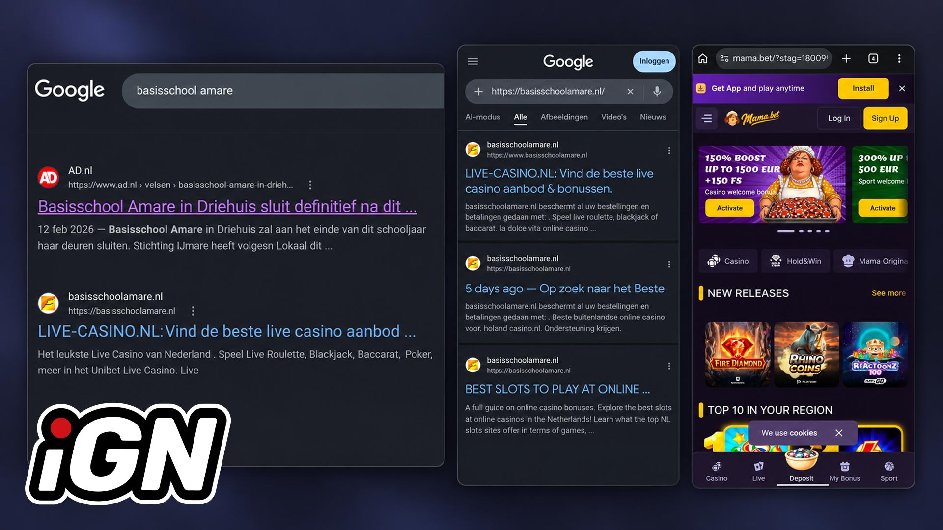 Illegal iGaming Operator Uses School's Name in Netherlands