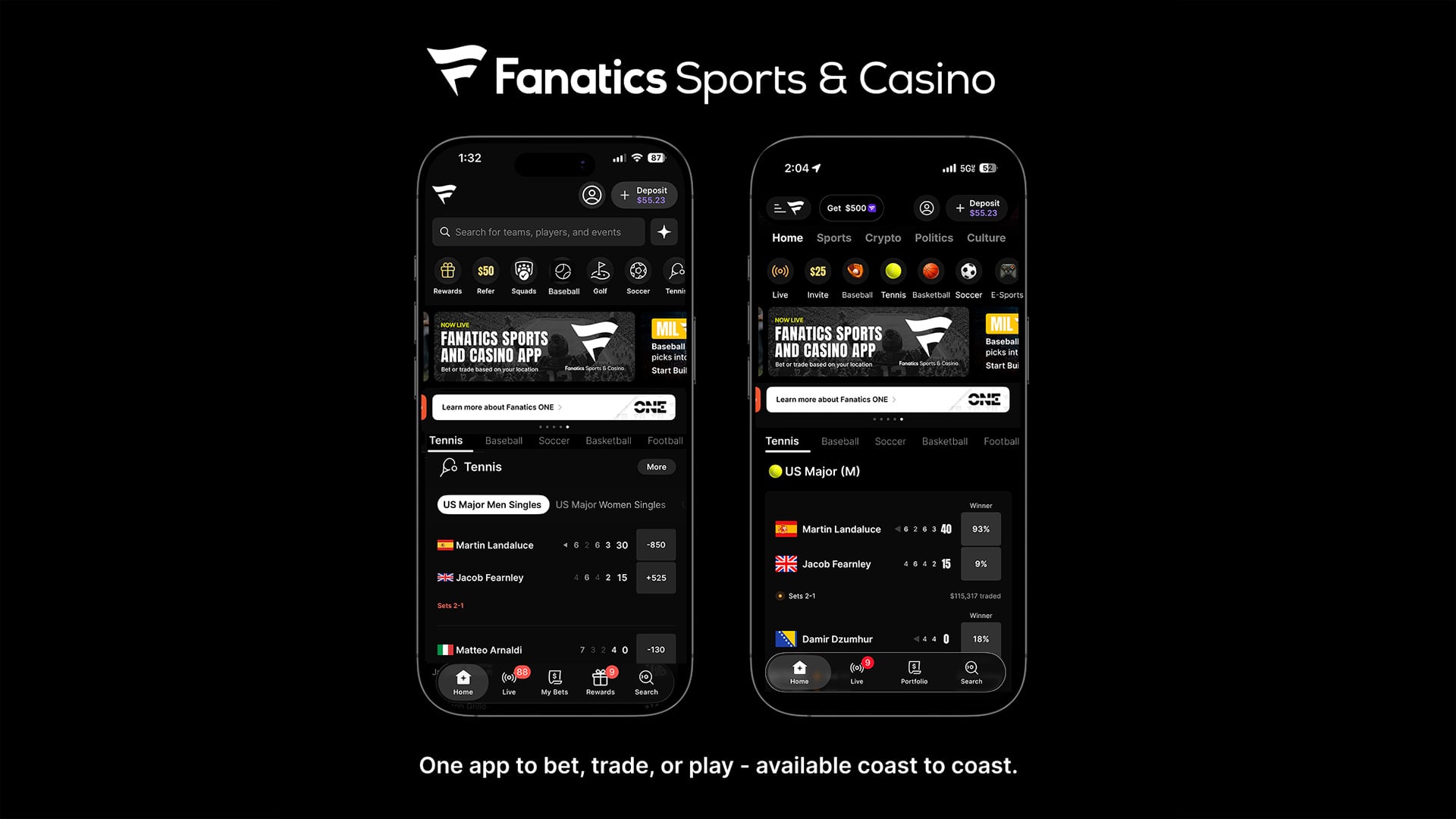 Fanatics Launches All-in-One Sports & Casino App