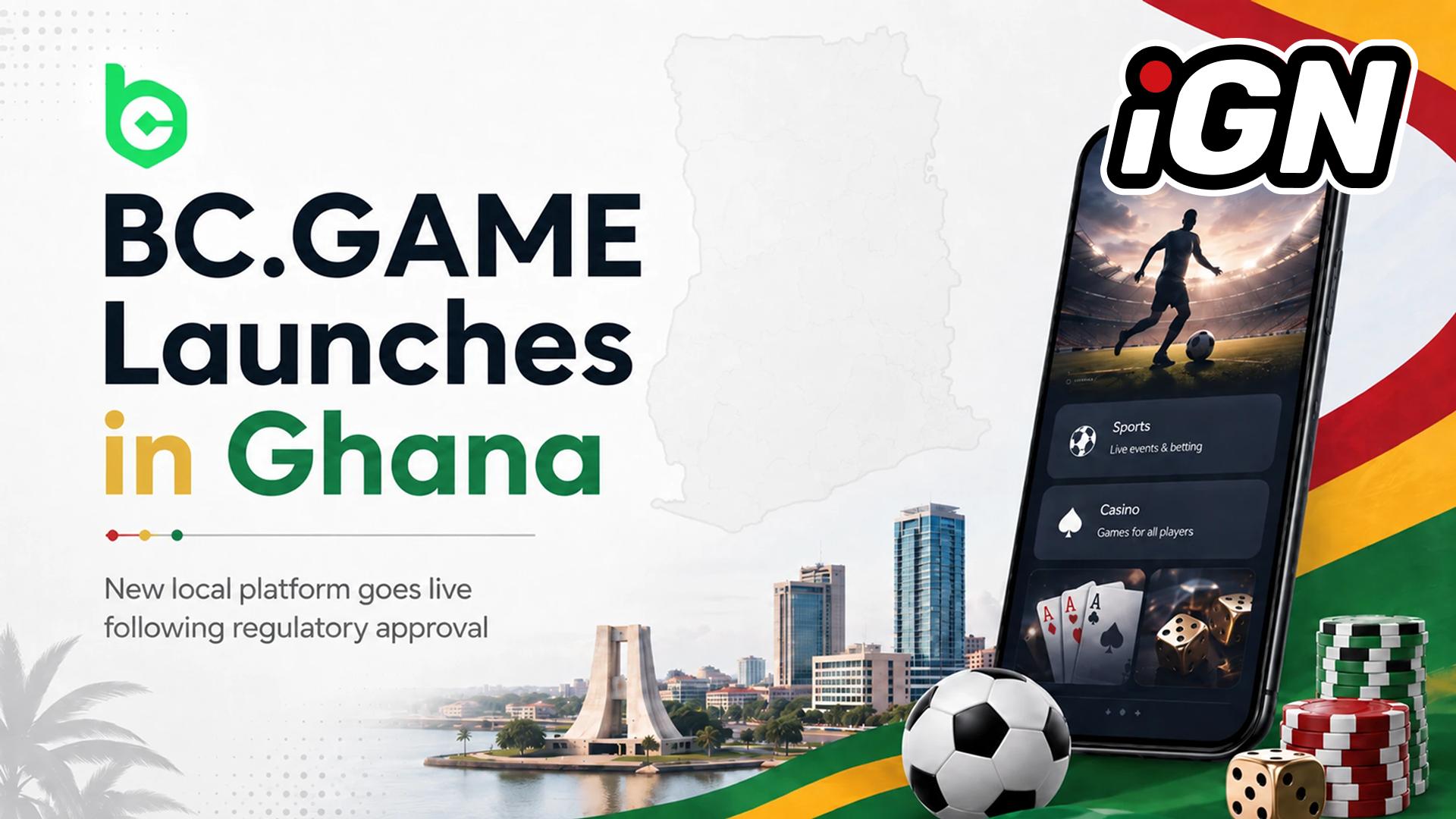 BC.GAME, Gana'da Bahis ve Casino Lisansları ile Faaliyete Geçti