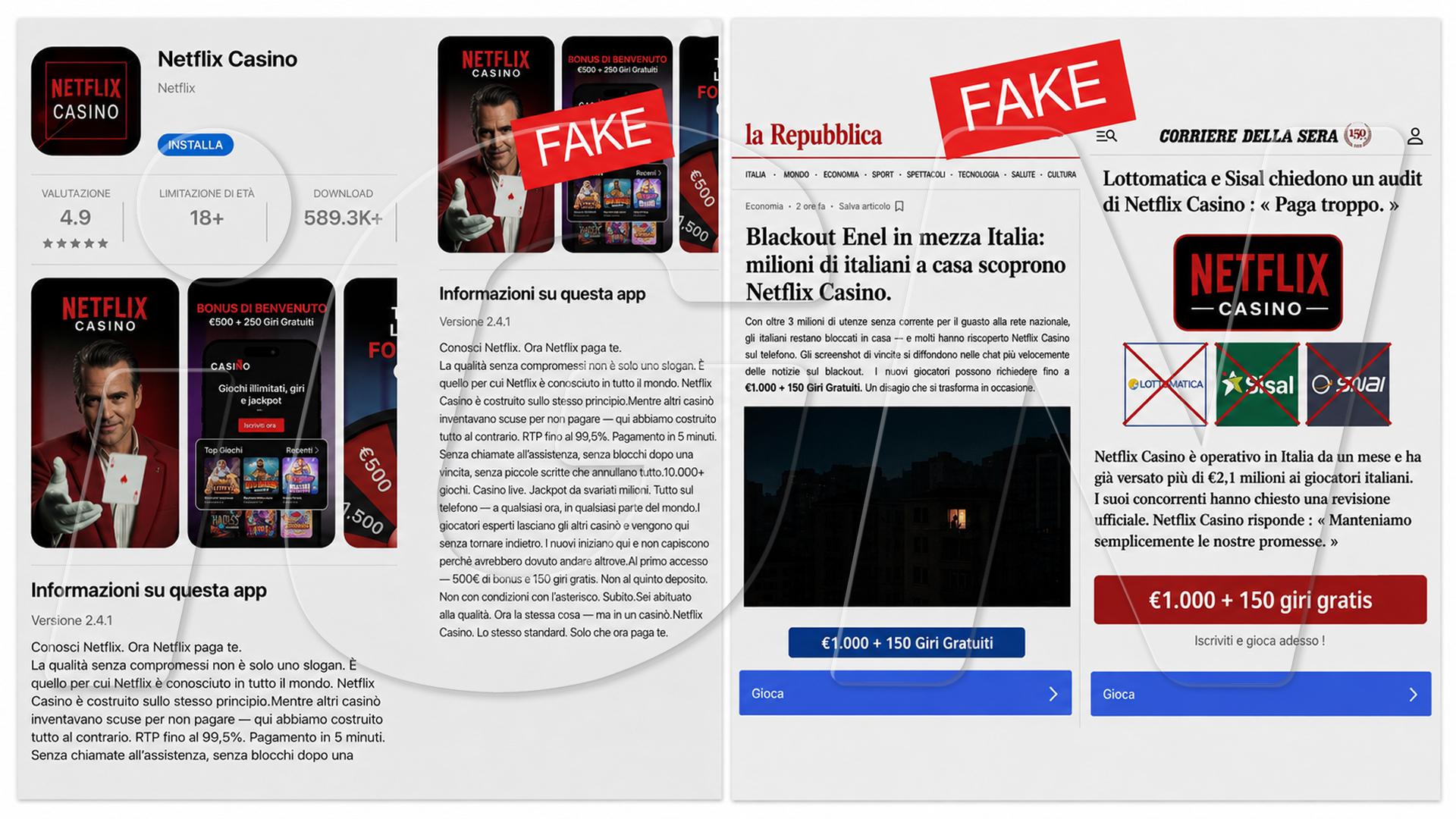 Dolandırıcılar, Netflix'in iGaming Operatörü Olarak Yasa Dışı Kumarhaneleri Tanıtıyor