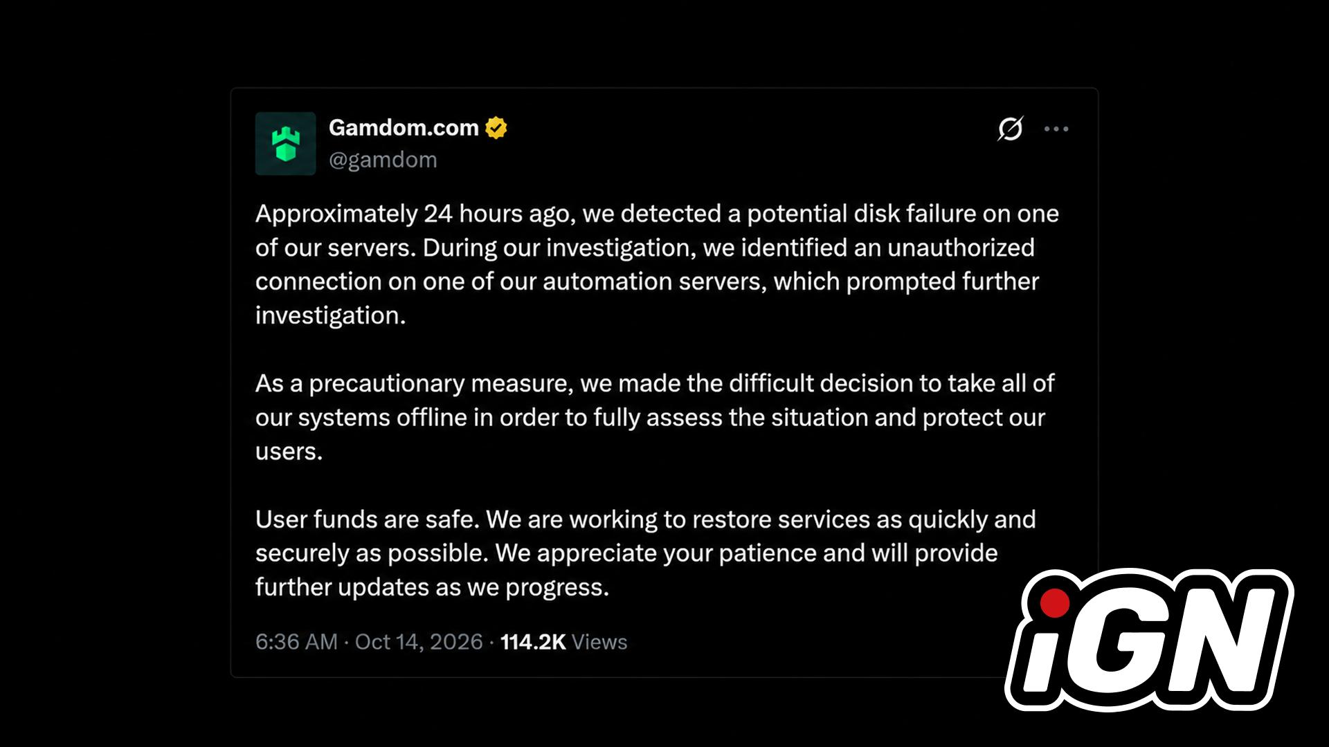 Gamdom, Sunucusuna Saldırı Sonrası 3 Milyon Dolarlık Kripto Kaybıyla Operasyonlarını Durdurdu