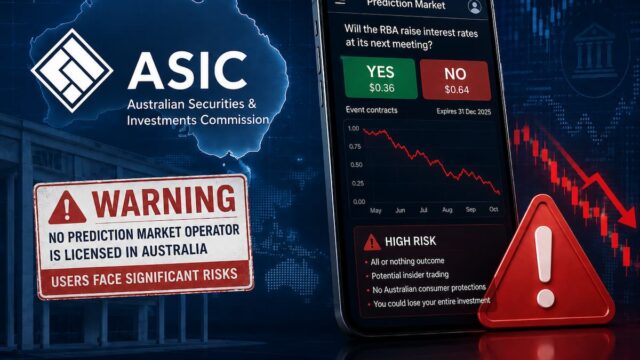 ASIC Warns Australians About Risks of Prediction Markets