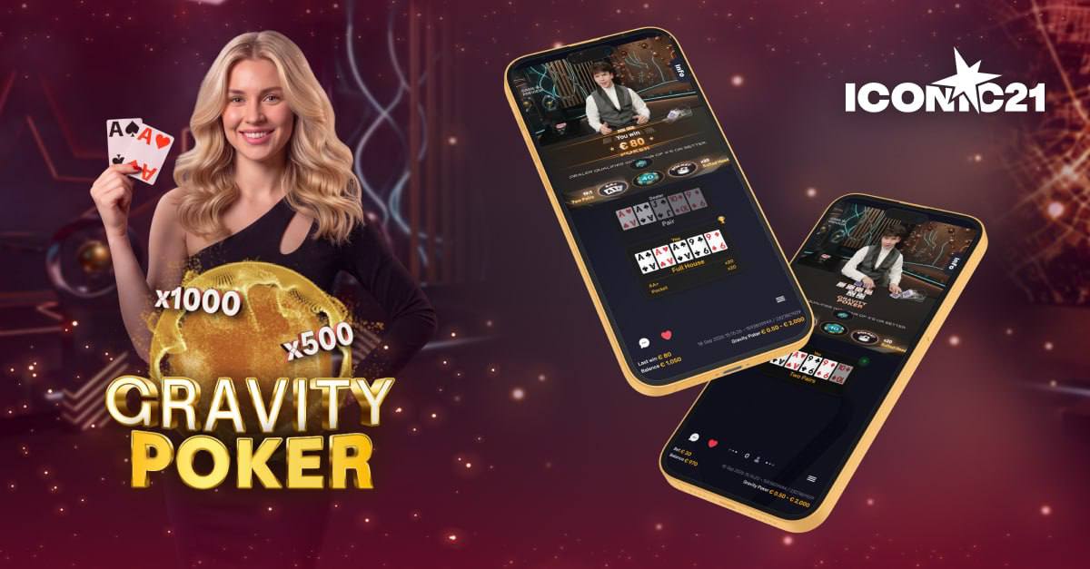 ICONIC21, Dinamik Çarpanlı Gravity Poker’i Piyasaya Sürdü