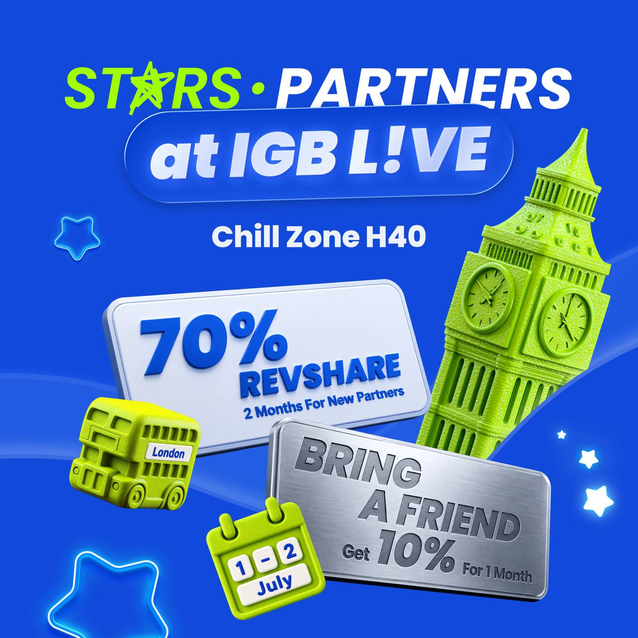 Stars Partners ile iGB L!VE Londra 2026'da Buluşun!