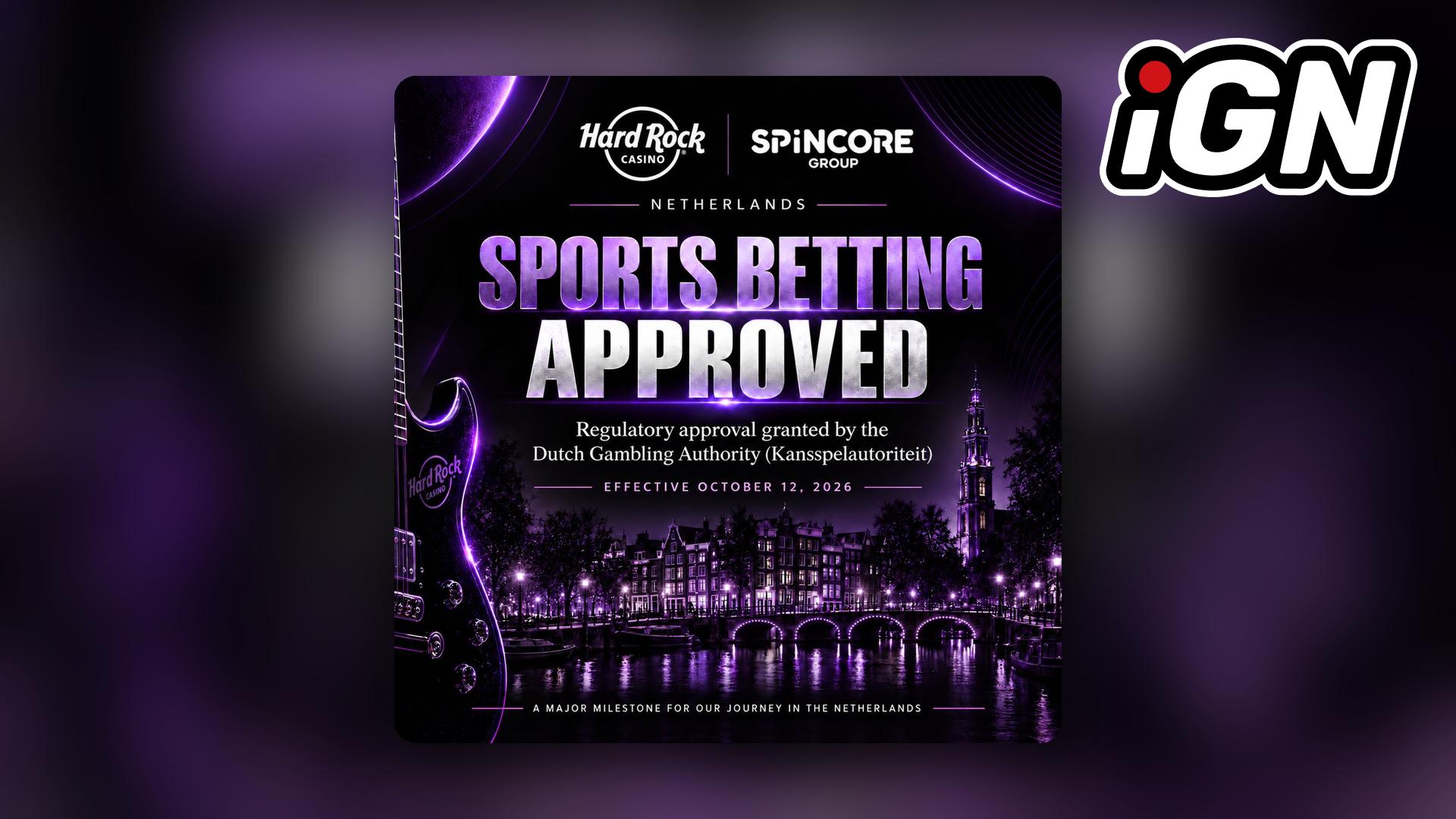 Hard Rock Casino Netherlands Secures Sports Betting Licence