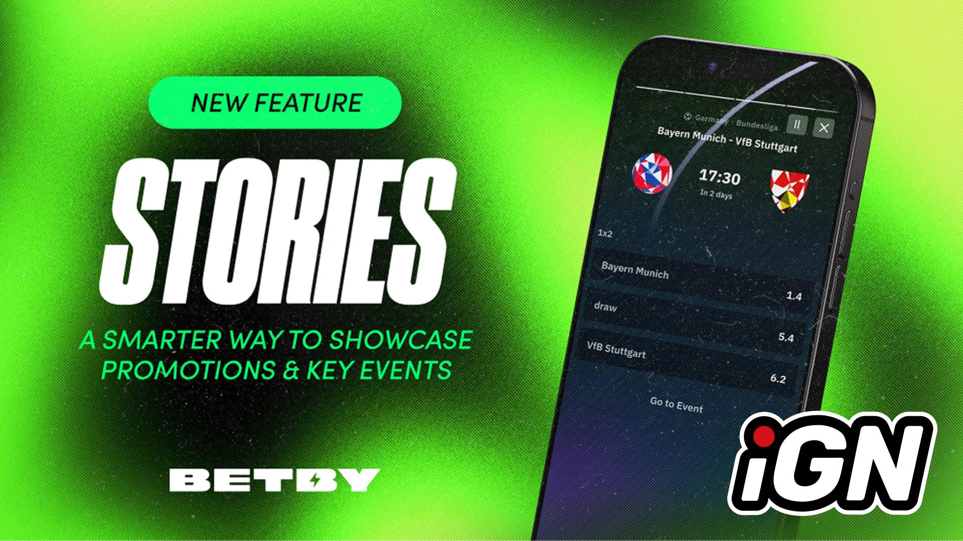 BETBY представила формат сторис в своем спортсбуке