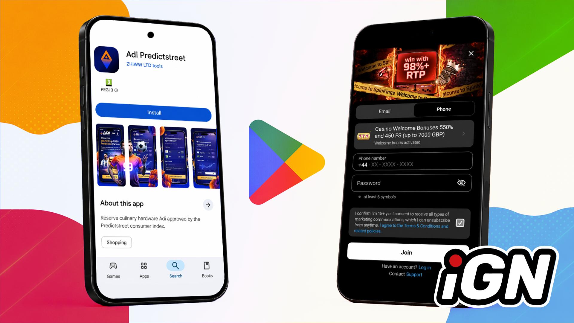 New Mobile App ADI Predictstreet Linked to Unlicensed Operator Spinkings
