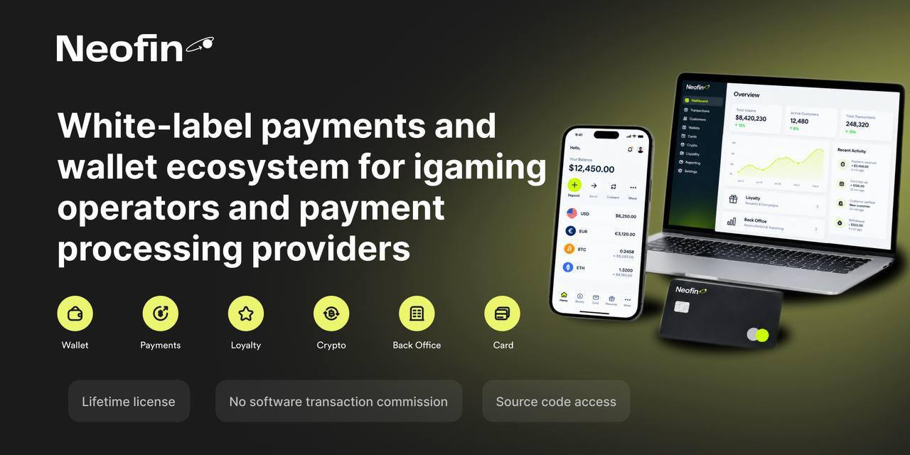 Neofin Launches White-Label Wallet and Payments Stack for iGaming