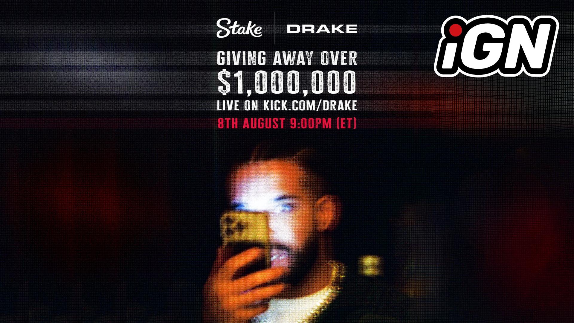 Stake, 9. Yılı İçin Drake ile 1 Milyon Dolar Hediye Dağıtıyor