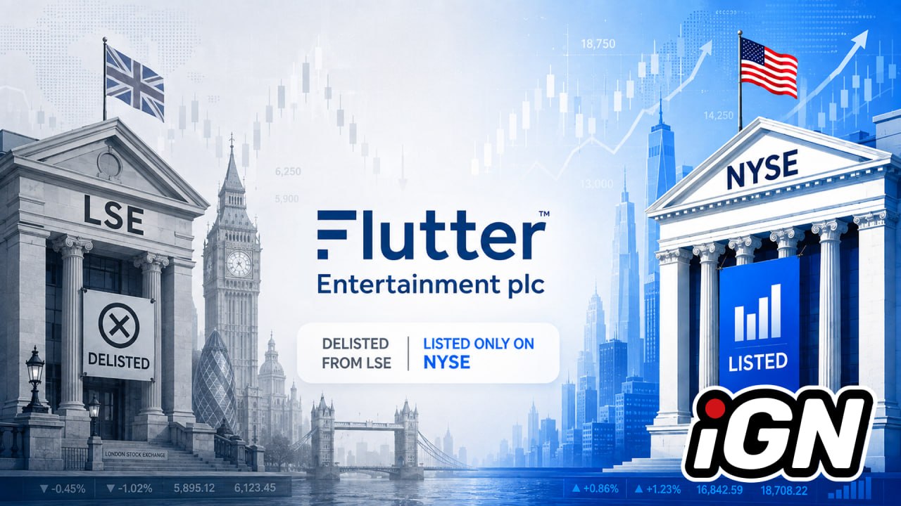 Flutter Entertainment, Londra Borsa'dan Çıkışını Tamamladı