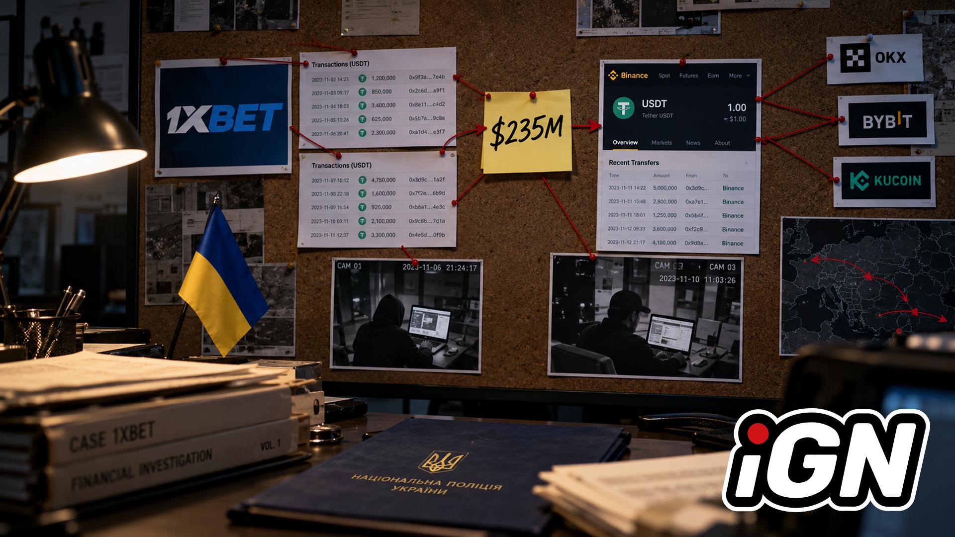 В Украине расследуют отмывание $235 млн через нелицензированную платформу 1xBet