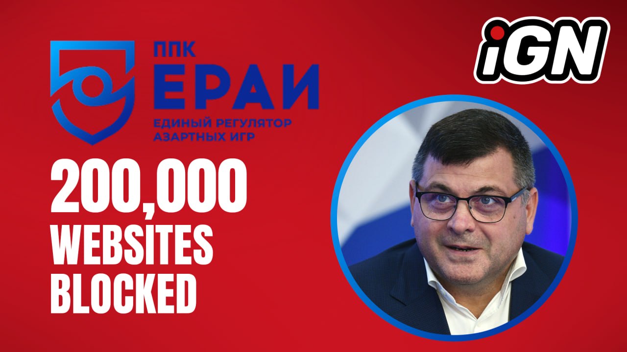 Russia's Regulator Blocks Over 200,000 Illegal Gambling Sites