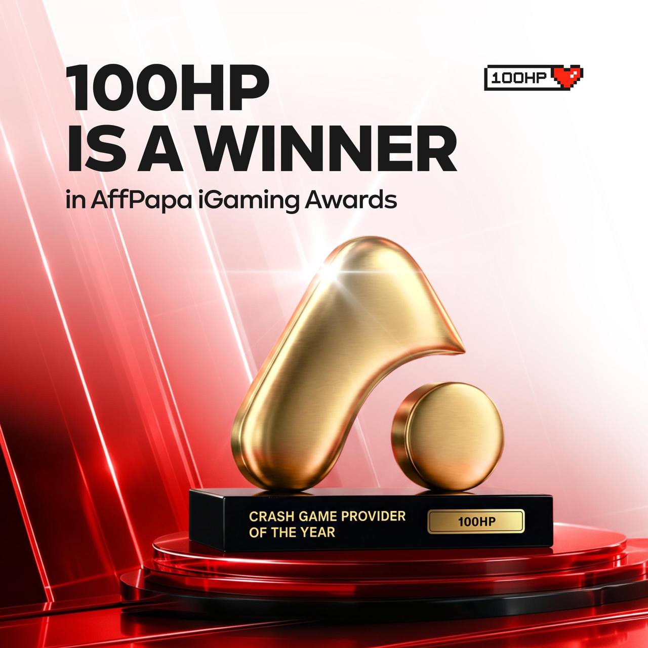 100HP Wins Crash Game Provider of the Year at AffPapa iGaming Awards 2026