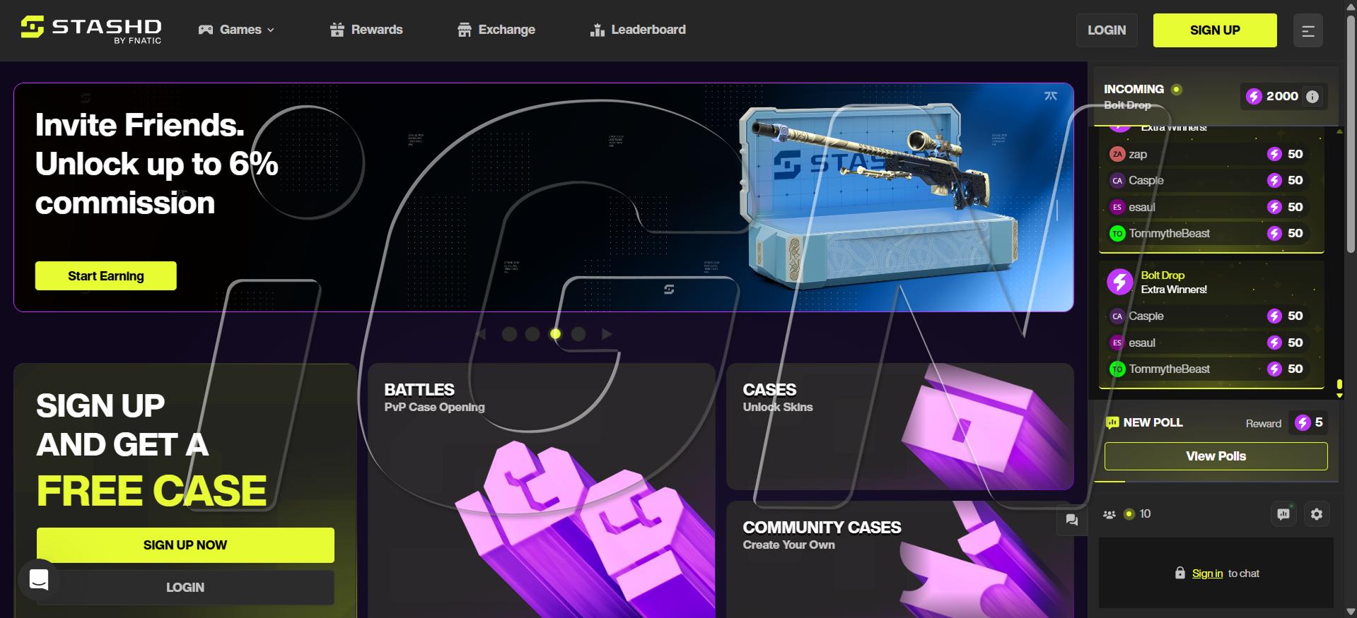 Fnatic анонсировала сайт STASHD для скин-гемблинга в CS2