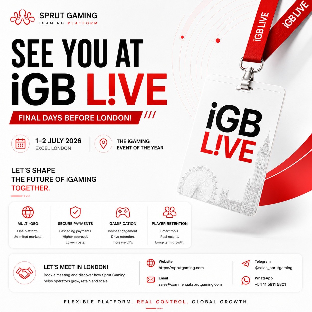 Sprut Gaming to Showcase Innovative Platform at iGB Live 2023