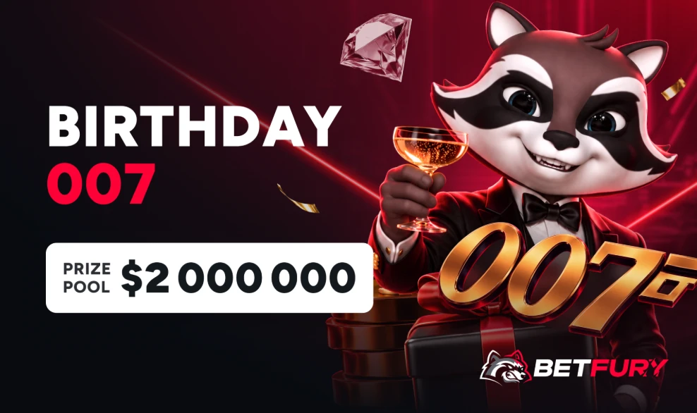 BetFury, Yedinci Yılında 2 Milyon Dolarlık Birthday 007 Kampanyasını Başlattı