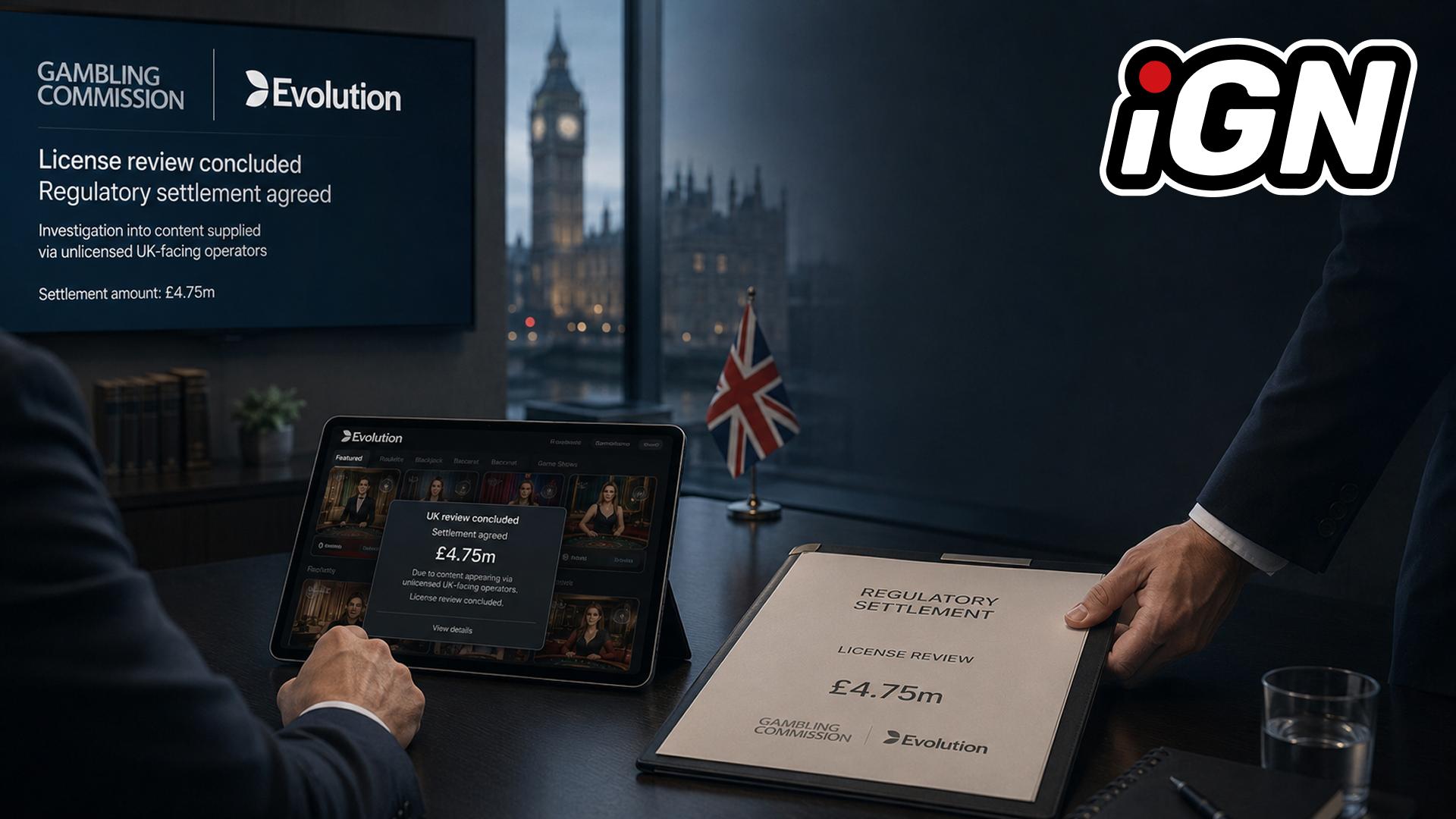 Evolution выплатит £4.75 млн UKGC за проблемы с лицензированием