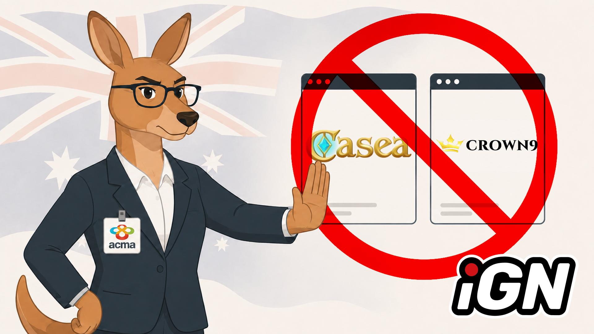 ACMA Австралии обязала провайдеров заблокировать Casea и Crown96