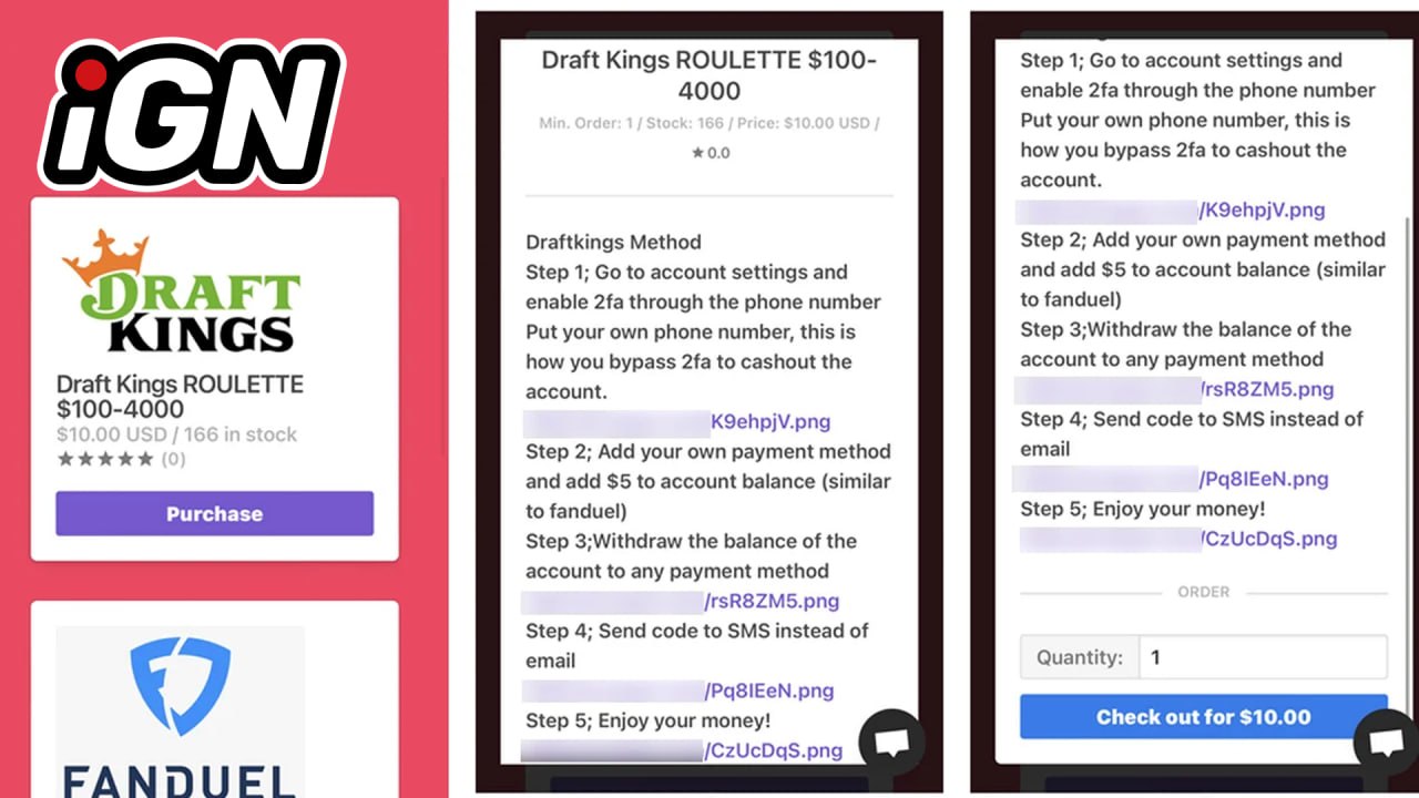 Суд в США приговорил мужчину за продажу взломанных аккаунтов DraftKings