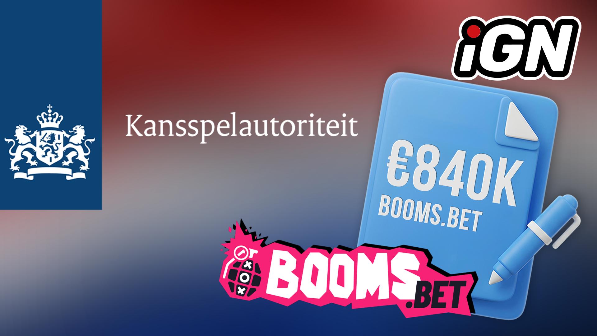 Dutch Regulator KSA Imposes €840K Fine on Booms.bet