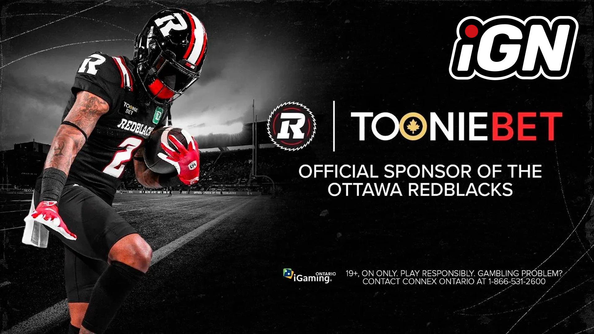 ToonieBet Becomes Exclusive Betting Partner of Ottawa REDBLACKS