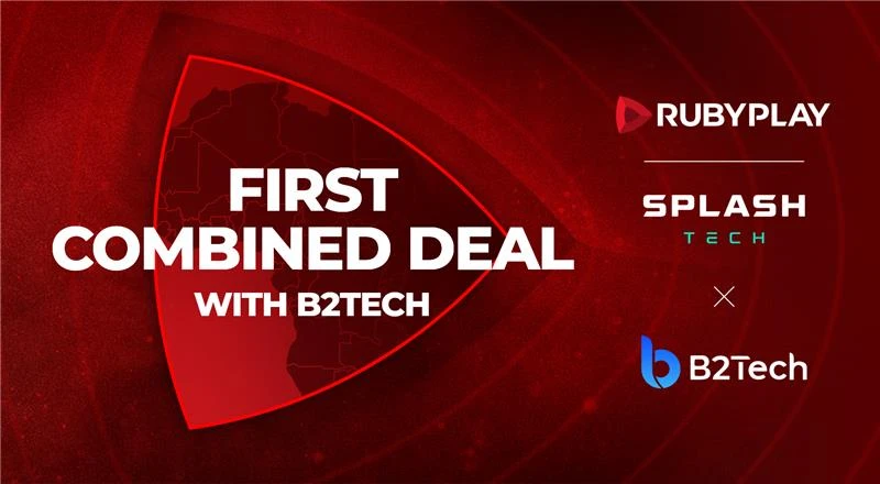 B2Tech первым интегрировал контент RubyPlay с джекпотами Splash Tech