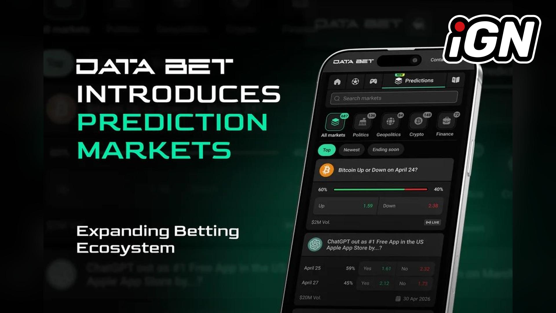 DATA.BET Запустила Новую Вертикаль Рынков Прогнозов